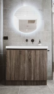 Vanity and mirror