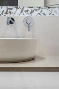Textured Basin on stone vanity top
