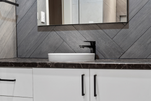 Matte Black Tapware Cool Toned Features